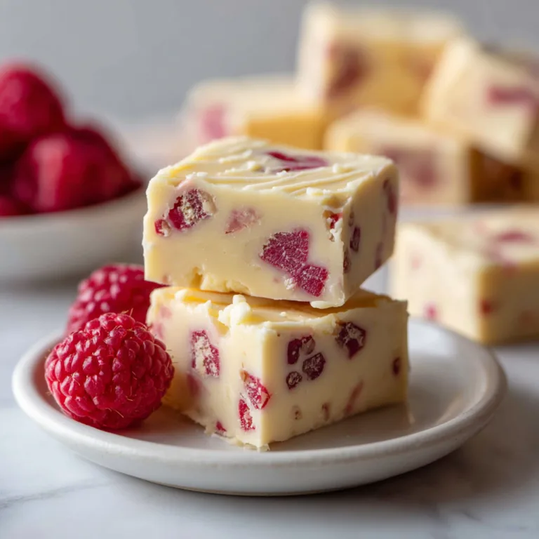 Easy White Chocolate Raspberry Fudge Recipe (No-Bake & Foolproof)