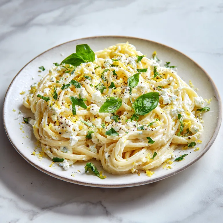 Creamy Lemon Feta Pasta: The Bright, Comforting Dish You’ll Make All Year Long