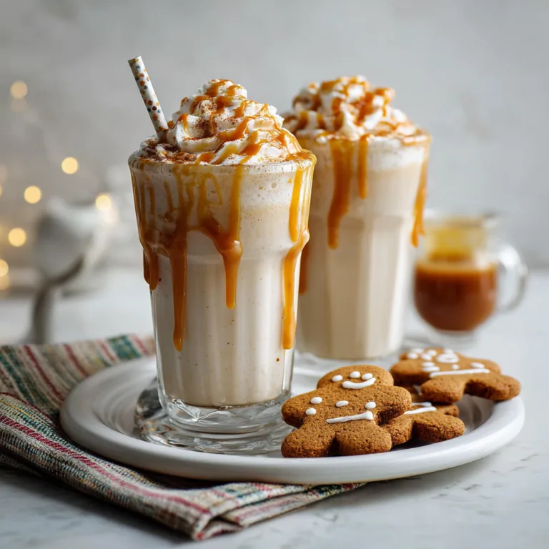Creamy Salted Caramel Gingerbread Milkshake: The Ultimate Holiday Dessert Drink
