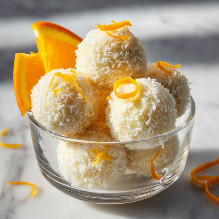 Easy Orange Coconut Snowballs: A No-Bake Citrus Treat Everyone Loves