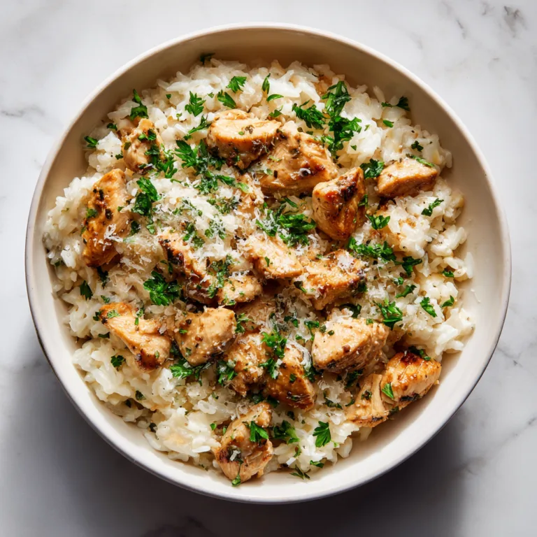 Creamy Garlic Parmesan Chicken and Rice: The Ultimate Comfort-Food Dinner