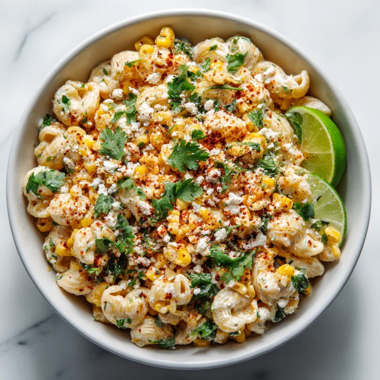 Mexican Street Corn Pasta Salad: A Creamy, Zesty Twist on a Summer Classic