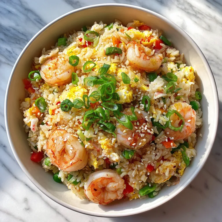 Seafood Fried Rice with Shrimp, Crab & Colorful Veggies