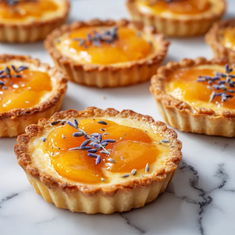 Honey Apricot Lavender Tarts: A Floral-Fruit Dessert That Feels Like a European Pastry Shop