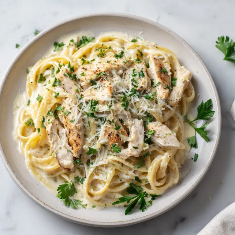 Easy One Pot Chicken Alfredo Pasta Recipe (Creamy, Comforting, and Foolproof)