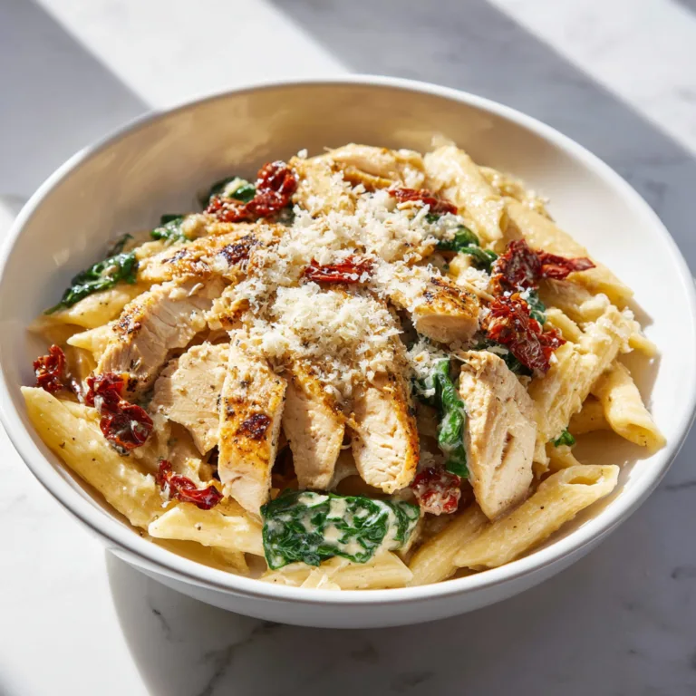 Creamy Tuscan Chicken Pasta Recipe for Easy Dinner