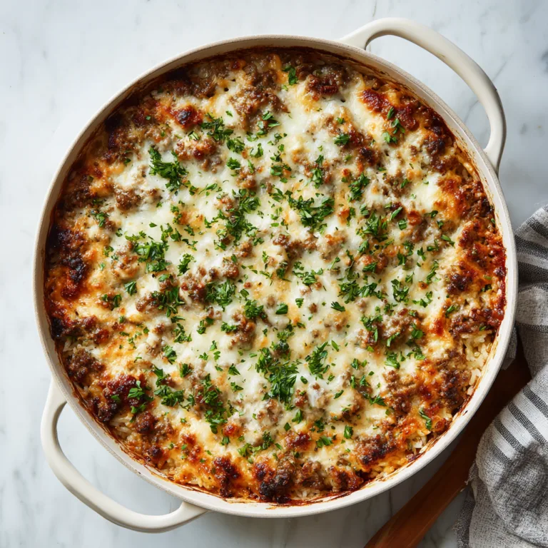 Easy Cheesy Ground Beef and Rice Casserole: The Ultimate Comfort Food Dinner