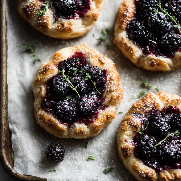 Blackberry Thyme Pastry Tarts: A Rustic Dessert That Feels Effortlessly Elegant
