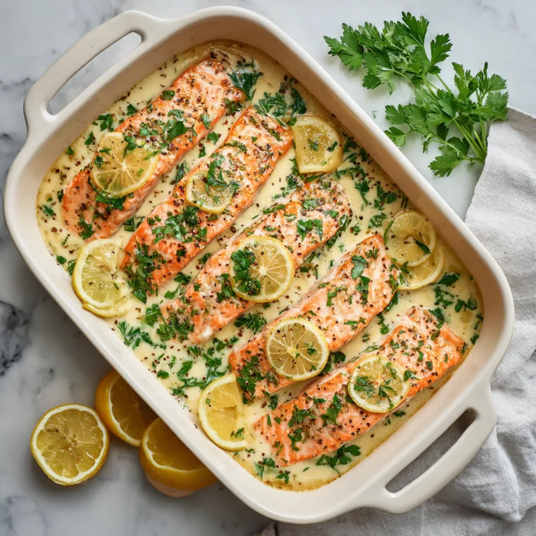 Creamy Garlic Butter Salmon Bake: The Ultimate Comfort-Style Seafood Dinner