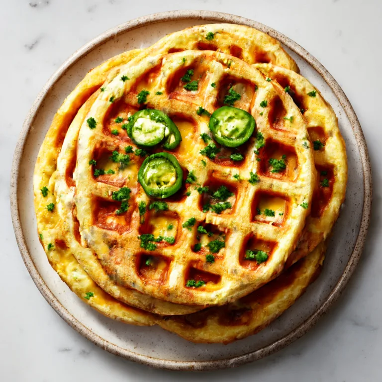 Cheddar Jalapeño Cornbread Waffles: The Savory Breakfast You Didn’t Know You Needed