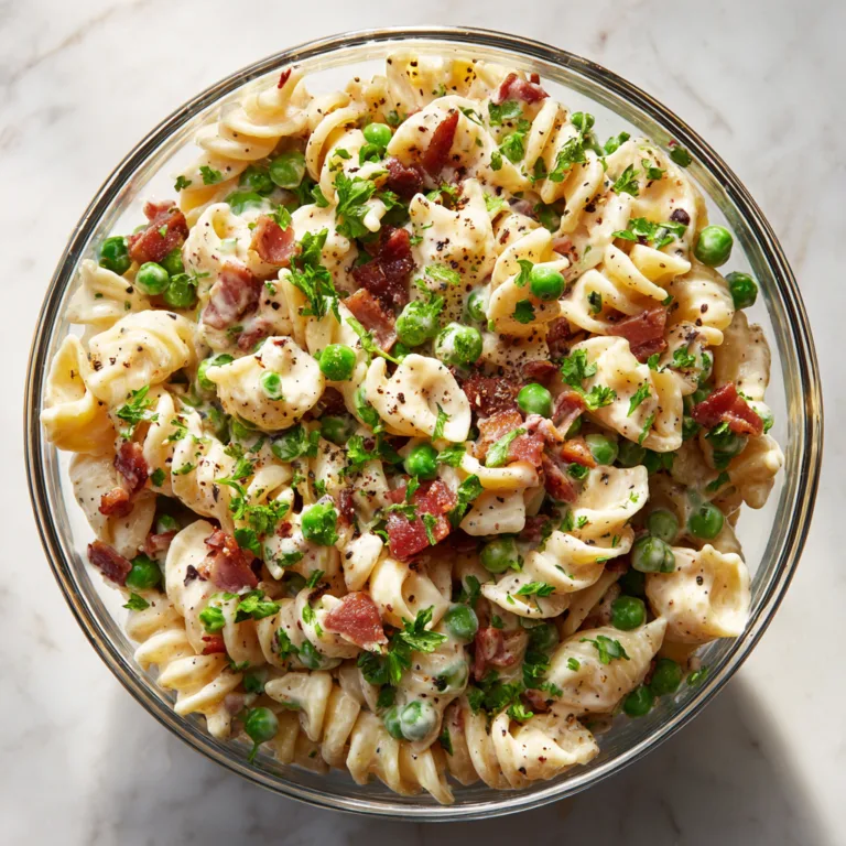 Creamy Pasta Salad with Bacon & Peas: The Ultimate Comfort-Style Side Dish