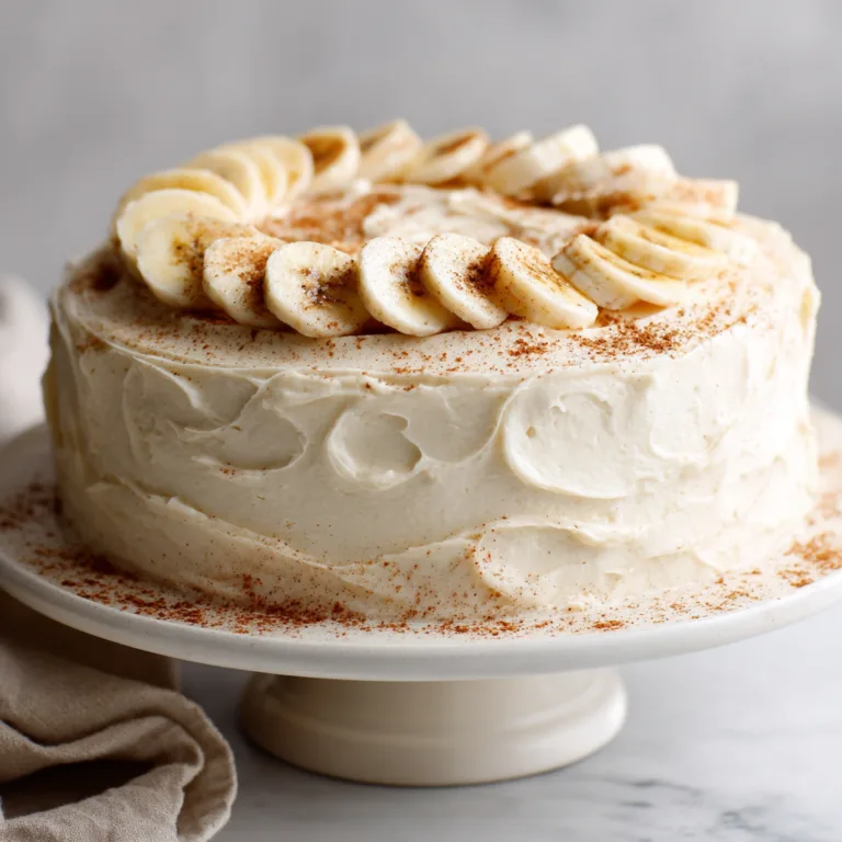 Luscious Banana Cake with Velvety Cream Cheese Frosting
