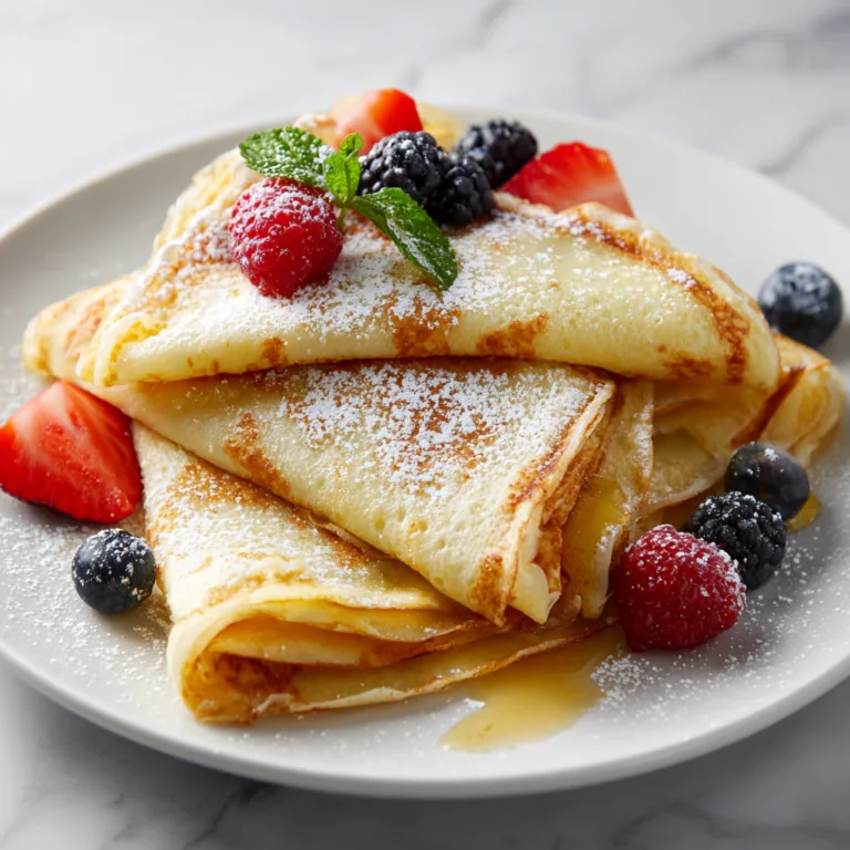 Quick and Easy Crepes: The Foolproof Recipe for Perfectly Thin, Tender Crepes Every Time