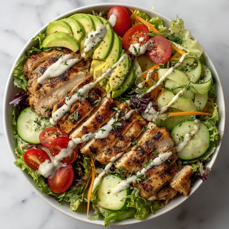 Eat Clean Grilled Chicken Salad with Homemade Sweet Onion Dressing