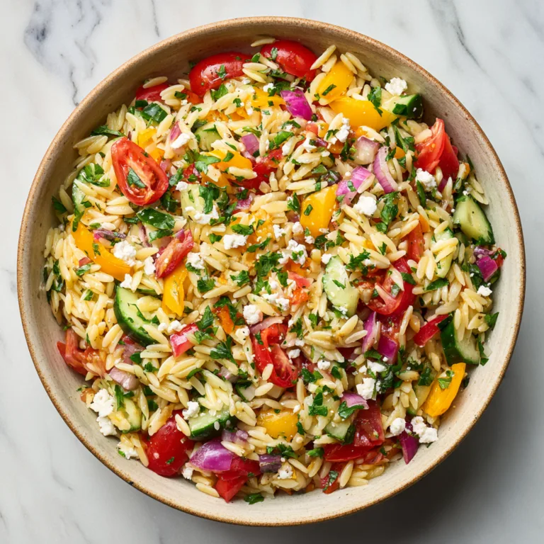 Rainbow Orzo Salad: A Bright, Fresh, and Flavor-Packed Crowd Favorite