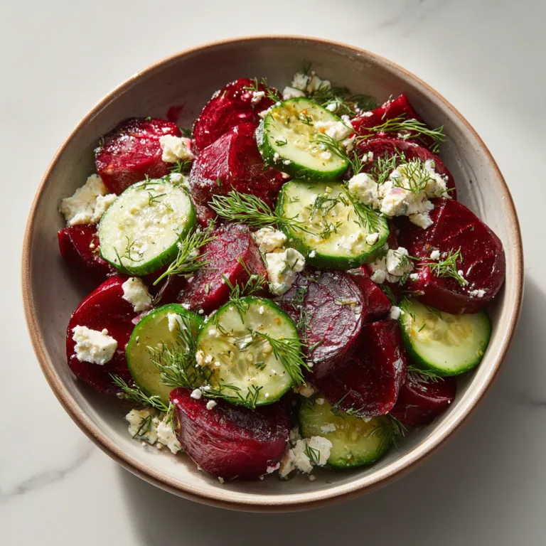Vibrant Beet Salad with Feta, Cucumbers, and Dill: A Fresh Classic Reimagined