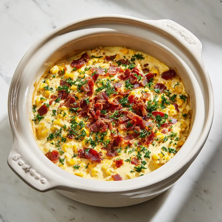 Slow Cooker Cheddar Corn with Bacon: The Ultimate Comfort-Food Side Dish