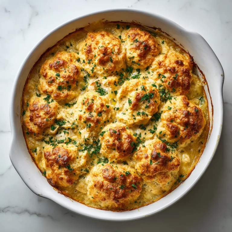 Easy Chicken Cobbler with Cheddar Bay Biscuits: The Ultimate Comfort-Food Casserole