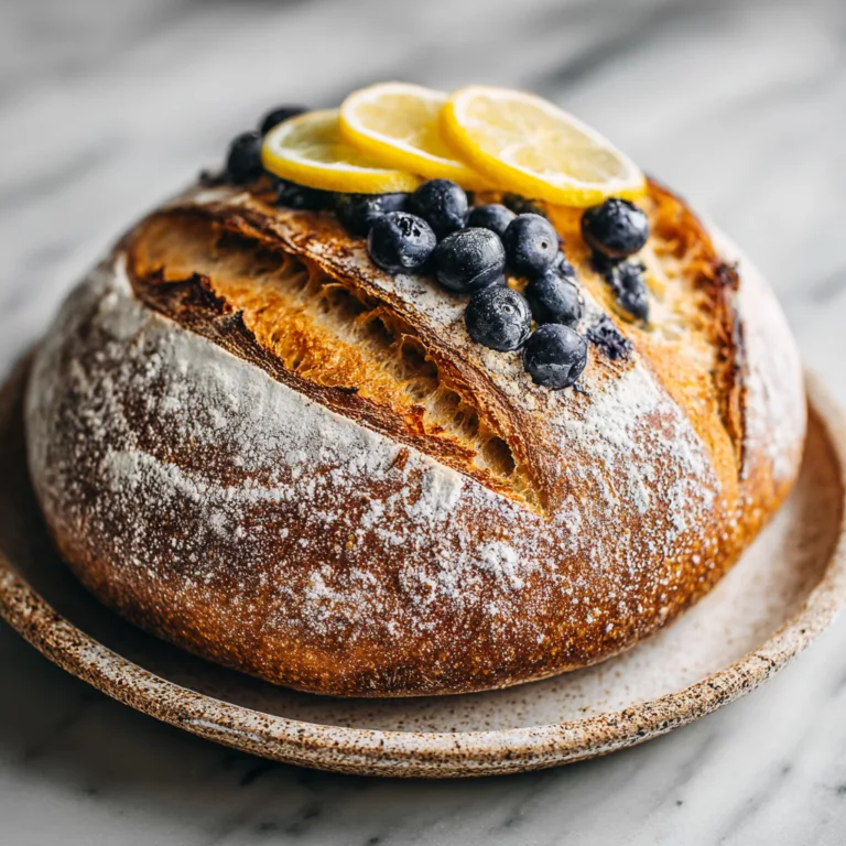 Blueberry Lemon Sourdough: A Bright, Naturally Leavened Artisan Bread