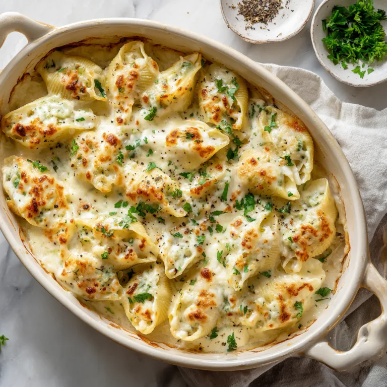 Garlic Butter Chicken Alfredo Stuffed Shells: A Creamy Comfort Food Masterpiece