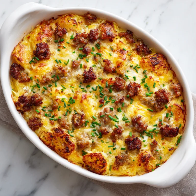 Sausage, Egg, and Cream Cheese Hashbrown Casserole: The Ultimate Comfort Breakfast Bake