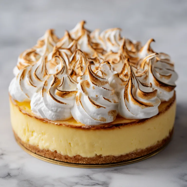 Ultimate Lemon Meringue Cheesecake: A Show-Stopping Dessert That Balances Creamy, Tangy, and Sweet