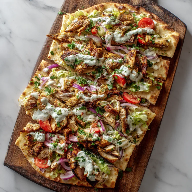 Loaded Grilled Chicken Shawarma Flatbread: A Bold, Flavor-Packed Weeknight Favorite