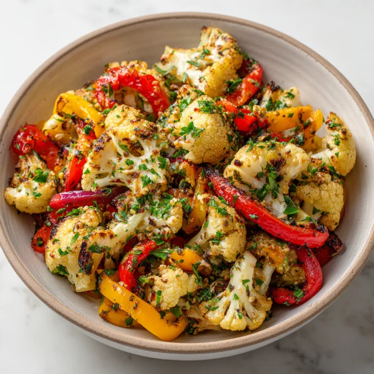 Roasted Cauliflower & Pepper Salad: A Vibrant, Flavor-Packed Side That Steals the Show