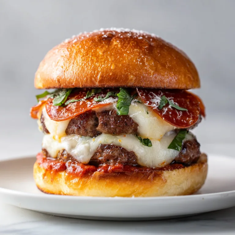 Cheesy Pepperoni Pizza Burger: When Pizza Night Meets Burger Cravings