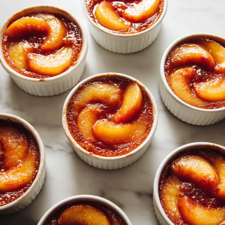 Peach Upside Down Mini Cakes: A Perfectly Portioned Classic with a Fresh Twist