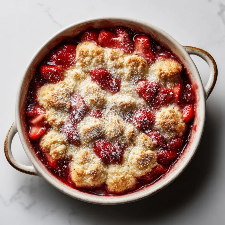 Fresh Strawberry Cobbler: A Timeless Dessert Bursting With Summer Flavor