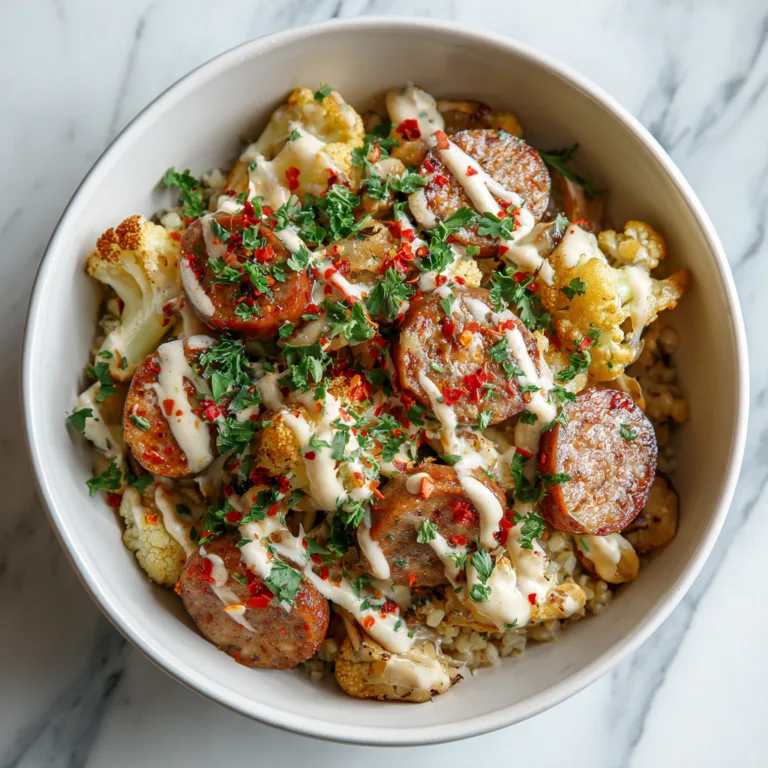 Spicy Sausage & Roasted Cauliflower Bowls: A Bold, Comfort-Driven Weeknight Dinner