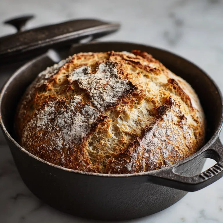Gluten-Free No-Knead Artisan Bread: A crusty bakery-style loaf with zero kneading and maximum flavor