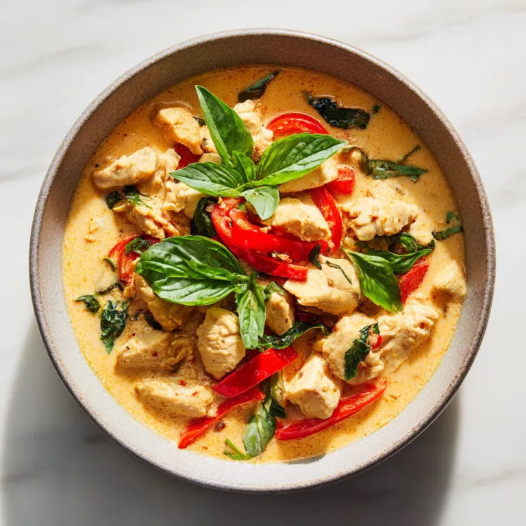 Thai Chicken Coconut Curry: Creamy, Comforting, and Bursting with Thai Flavor