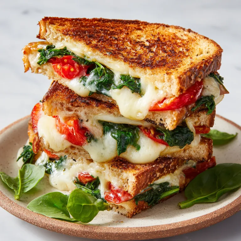 Gourmet Spinach & Tomato Grilled Cheese: A Comfort Food Classic, Elevated