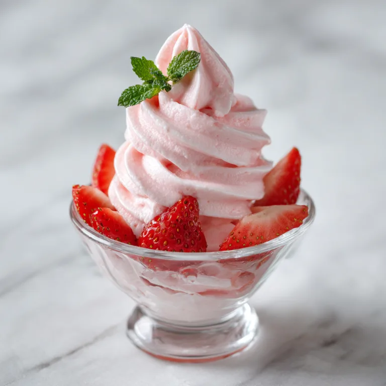 5-Minute Creamy Strawberry Soft Serve: The Easiest No-Churn Summer Dessert