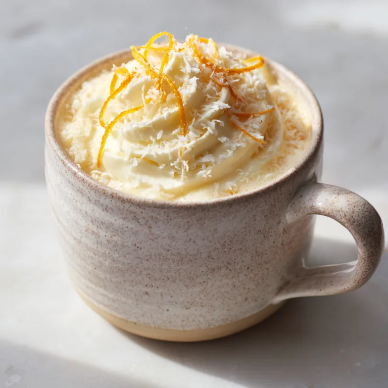 Best Creamy Orange White Hot Chocolate: