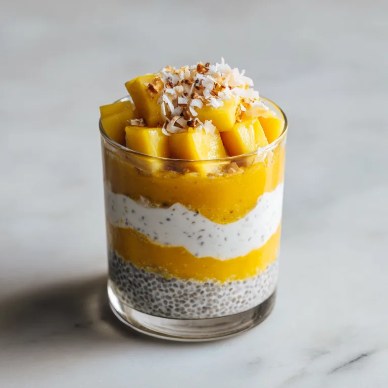 Tropical Mango Chia Parfaits: Creamy, No-Bake Sunshine in a Glass