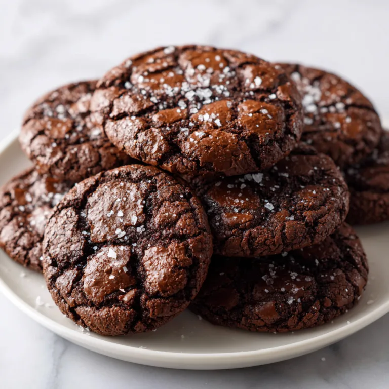 Fudgy Salted Dark Chocolate Cookies: Deep, Gooey, Bakery-Style Bliss