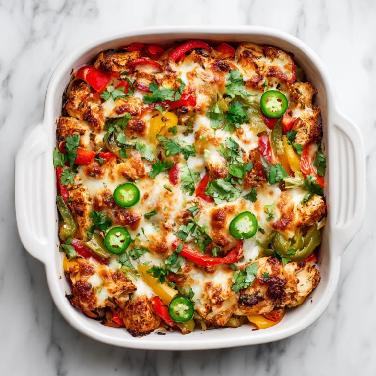 Chicken Fajita Casserole: Bold Tex-Mex Comfort Baked to Perfection