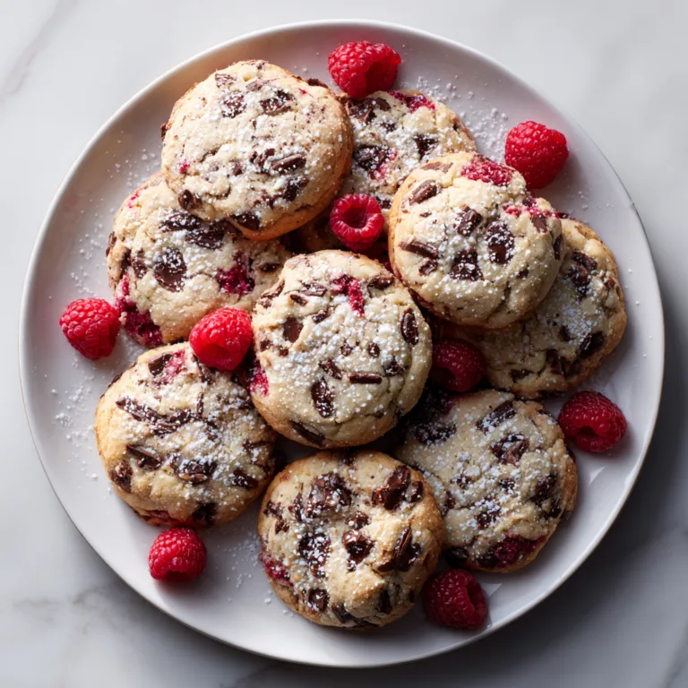 Easy Raspberry Chocolate Chunk Cookies: Soft, Gooey, and Bakery-Style Bliss
