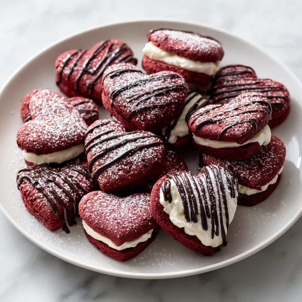 Red Velvet Chocolate Heart Cookies: Soft, Romantic Valentine’s Day Treat