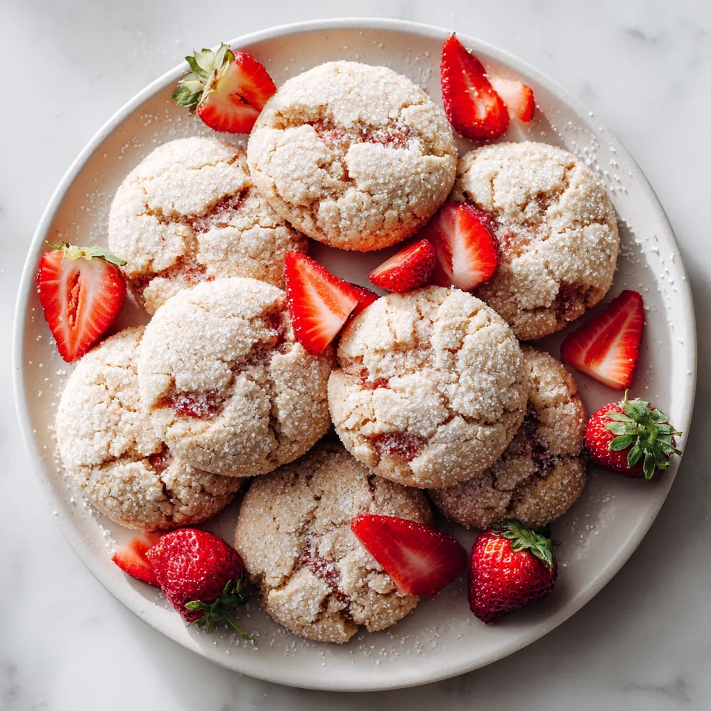 Easy Strawberry Sugar Cookies with Fresh Strawberry Flavor: Soft, Sweet, and Bursting with Real Berry Goodness