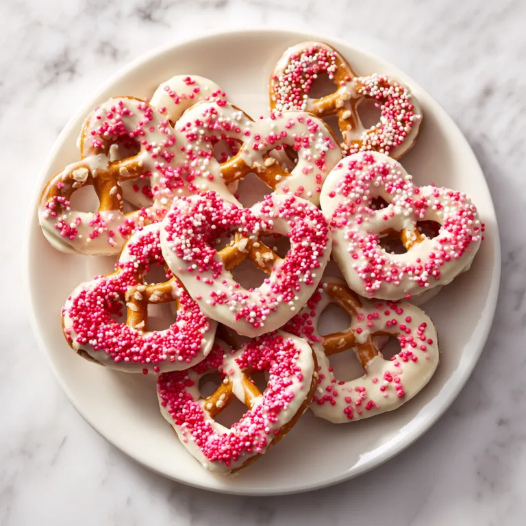 Easy White Chocolate Pretzel Hearts for Valentine’s Snacks: Sweet & Salty No-Bake Love Bites