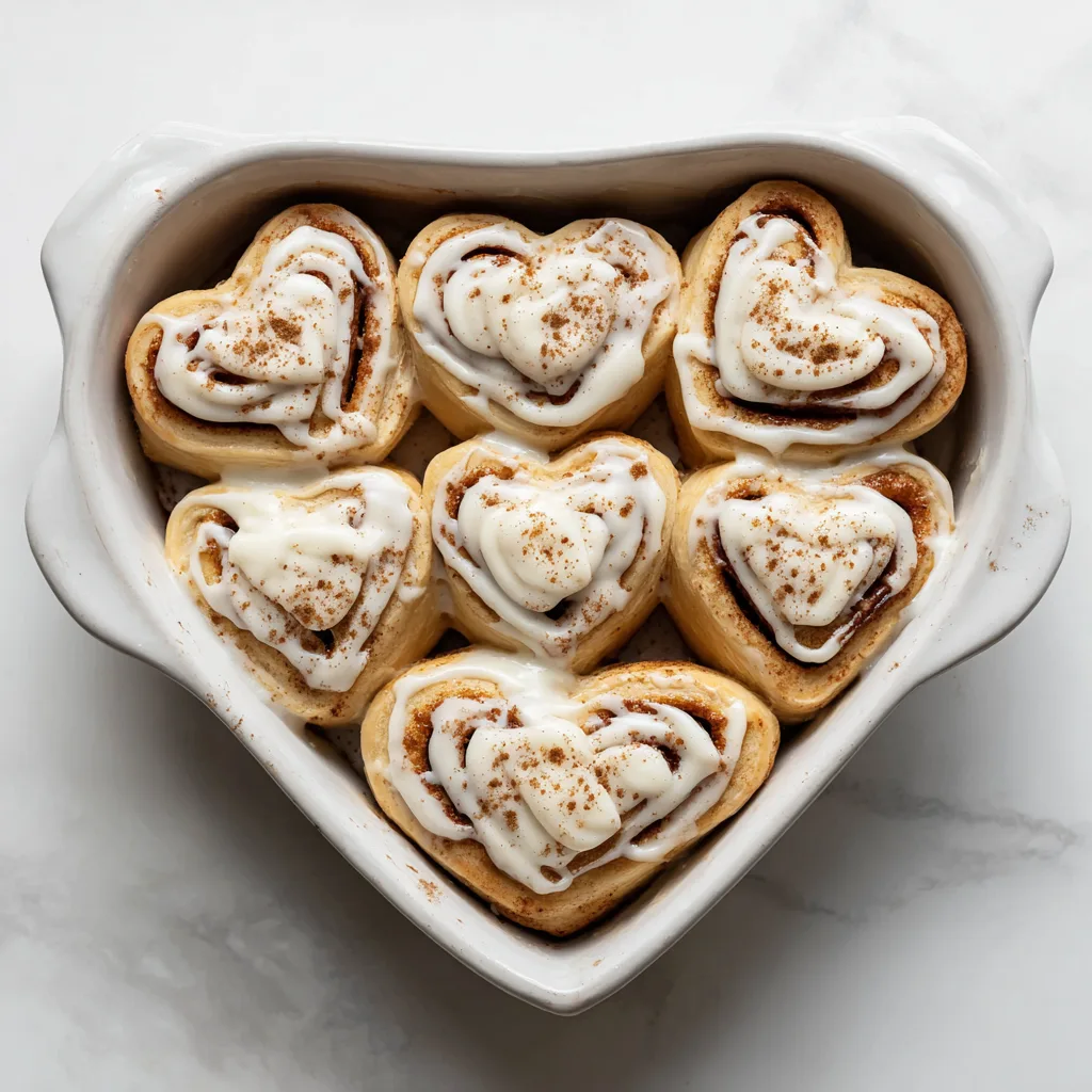 Easy Heart Shaped Cinnamon Rolls Perfect for Breakfast: Soft, Sweet & Irresistibly Romantic