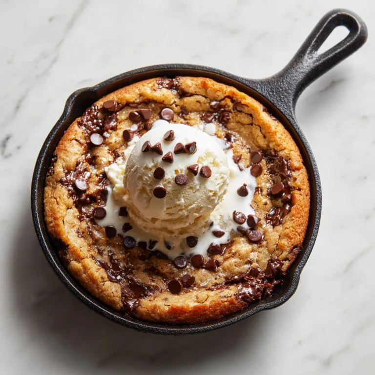 Single Serve Skillet Chocolate Chip Nutella Cookie: Gooey, Bakery-Style Comfort in One Pan