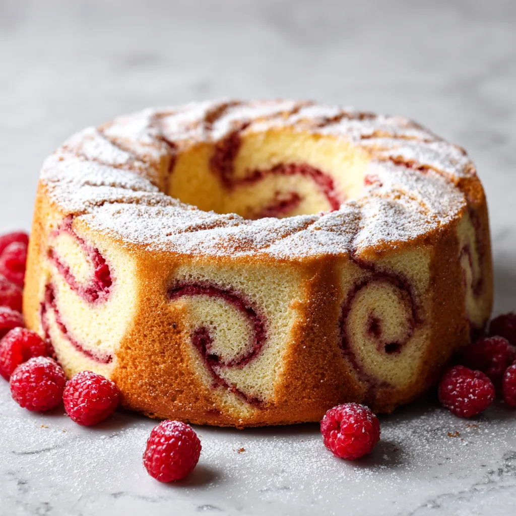 Raspberry Angel Food Cake: Light, Fluffy Berry Bliss in Every Bite