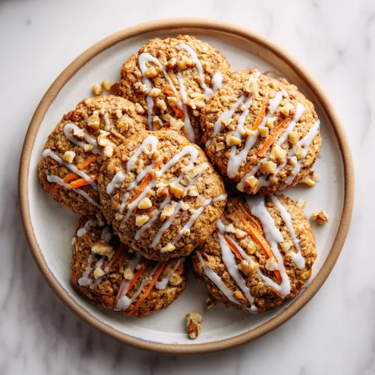 Healthy Carrot Cake Oatmeal Cookies: Soft, Wholesome, and Naturally Sweet Treats