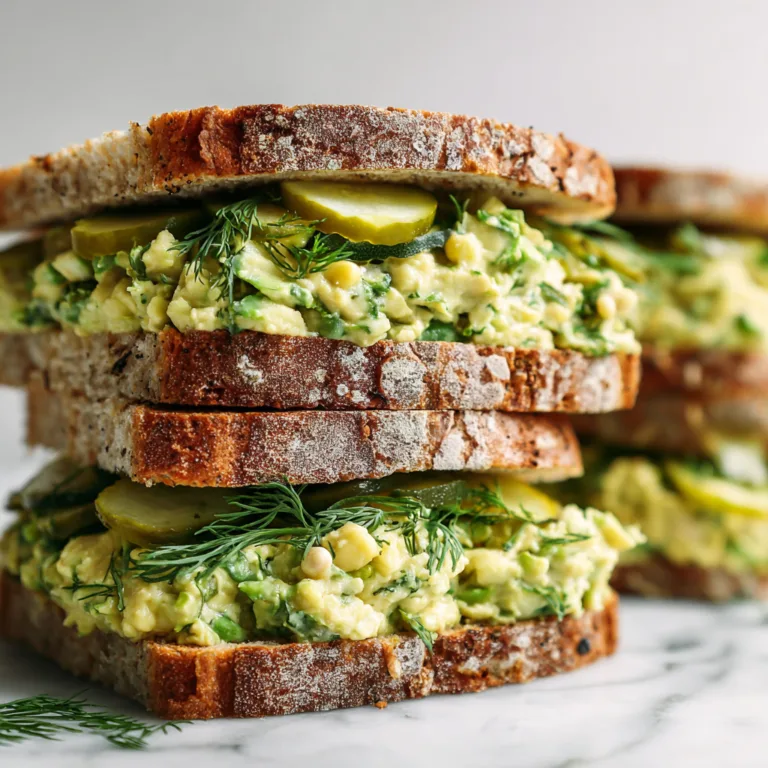 Smashed Chickpea Avocado Dill Pickle Sandwiches: Creamy, Tangy, Plant-Based Perfection