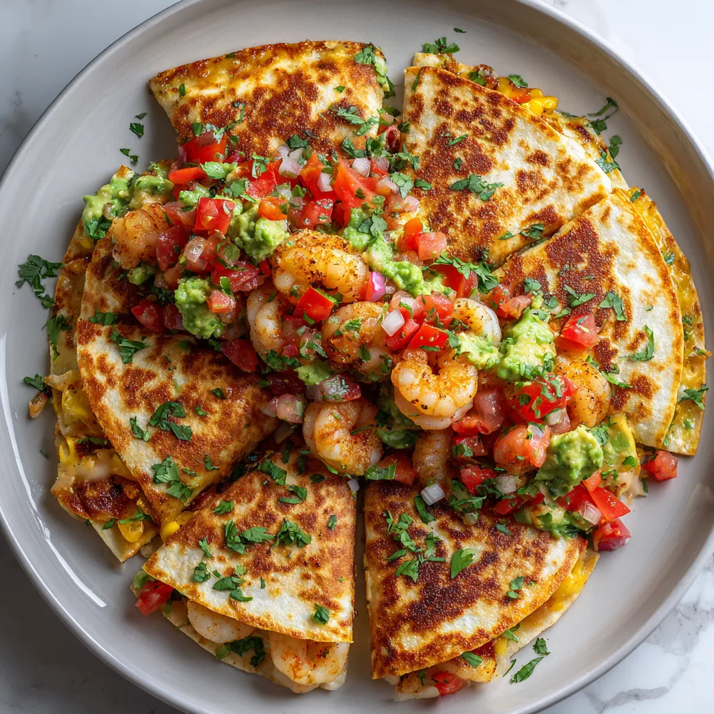 High-Protein Shrimp Quesadillas with Fresh Tomato Avocado Salsa: A Flavor-Packed Healthy Meal
